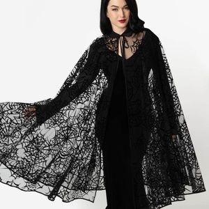 Unique Vintage Spiderweb Cape!